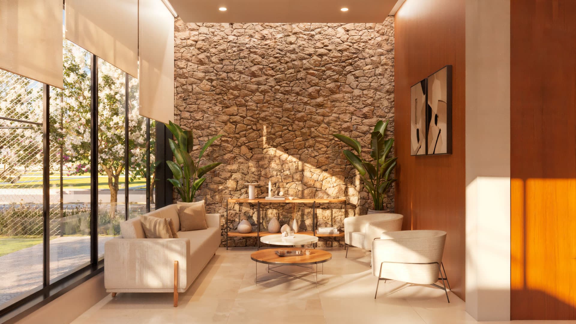 ElloVille Essenza visão interna do salão de festas ElloVille Essenza visão interna do salão de festas